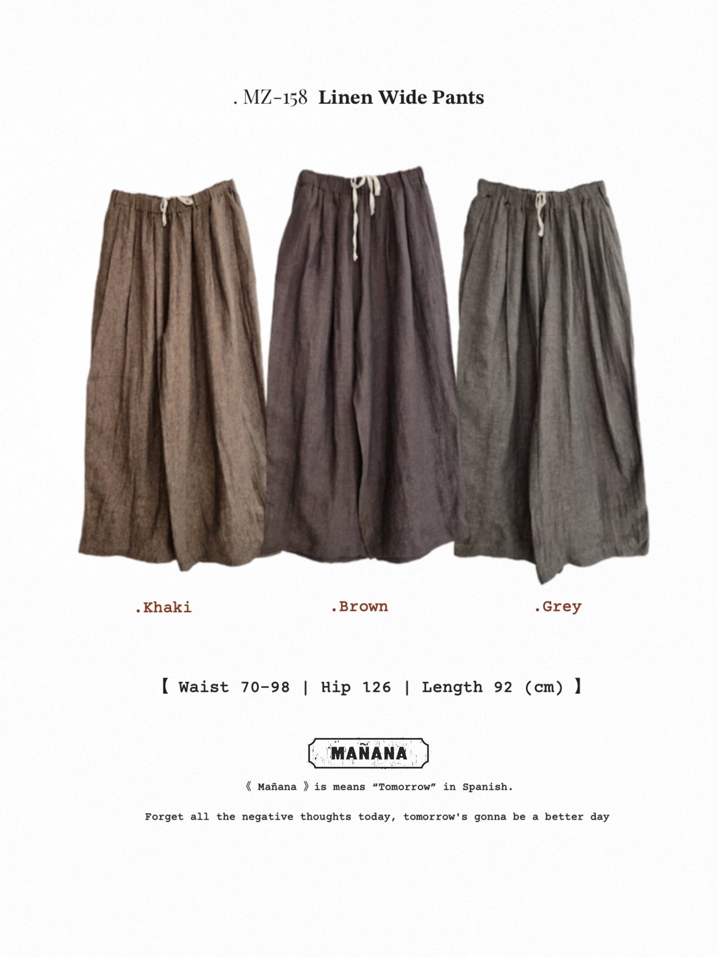 MZ-158 Linen Wide Pants