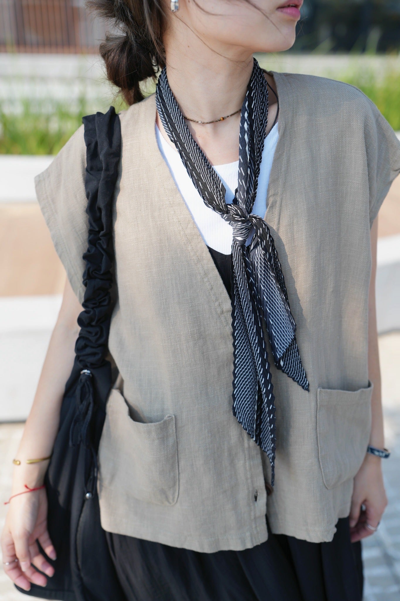 MZ813 CREPE PATTERN SCARF