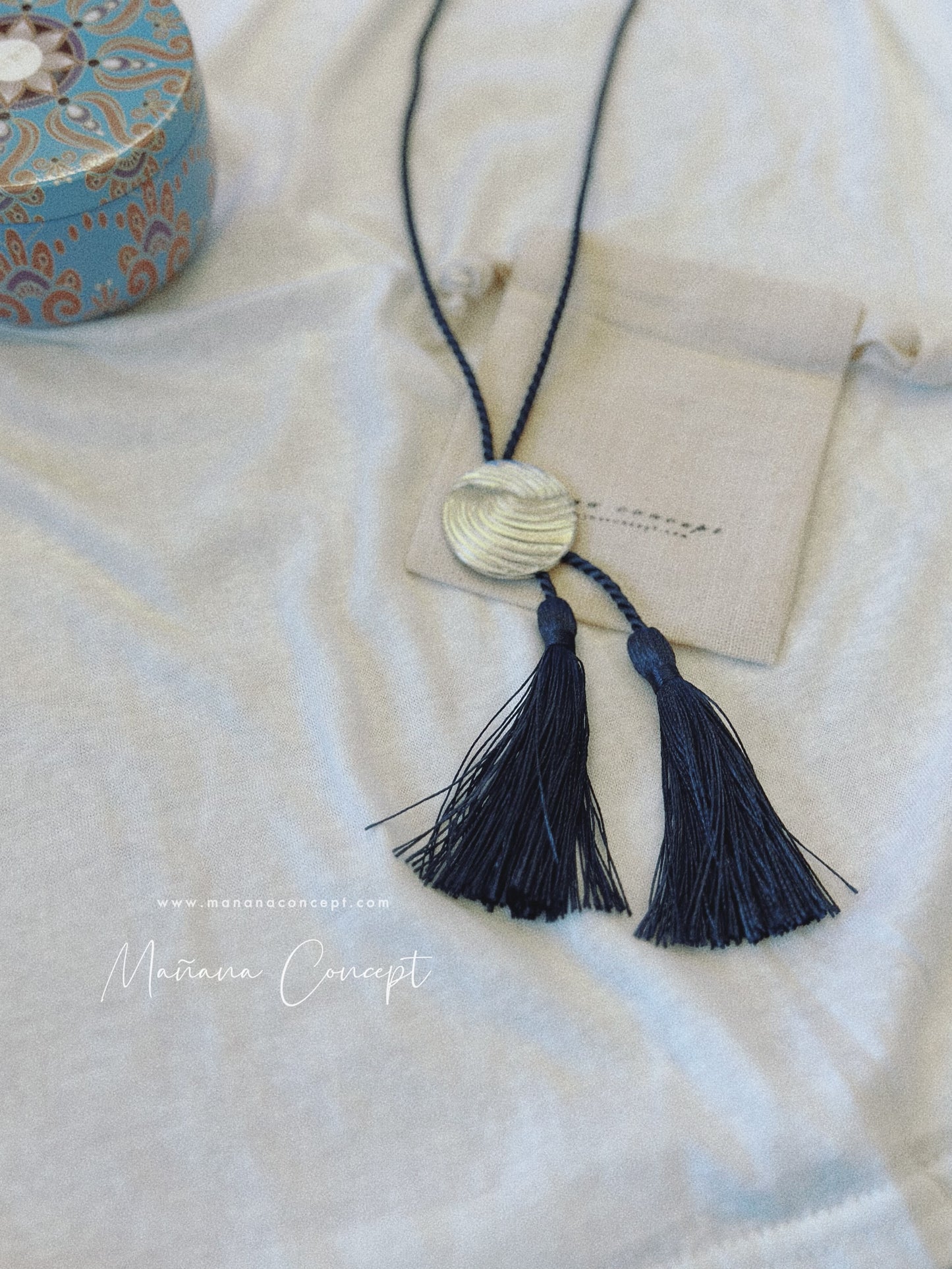 Platinum Tie Necklace