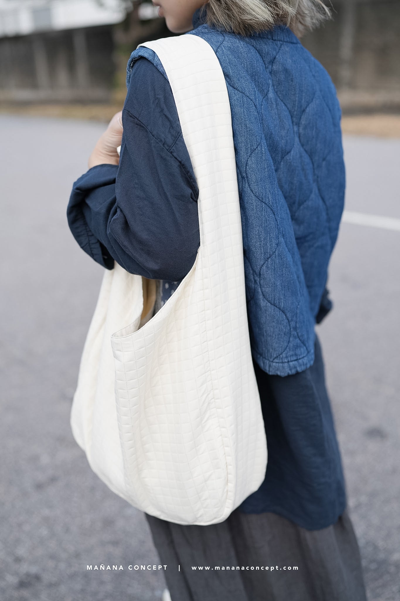 CA655 NYLON WAFFLE CROSSBAG