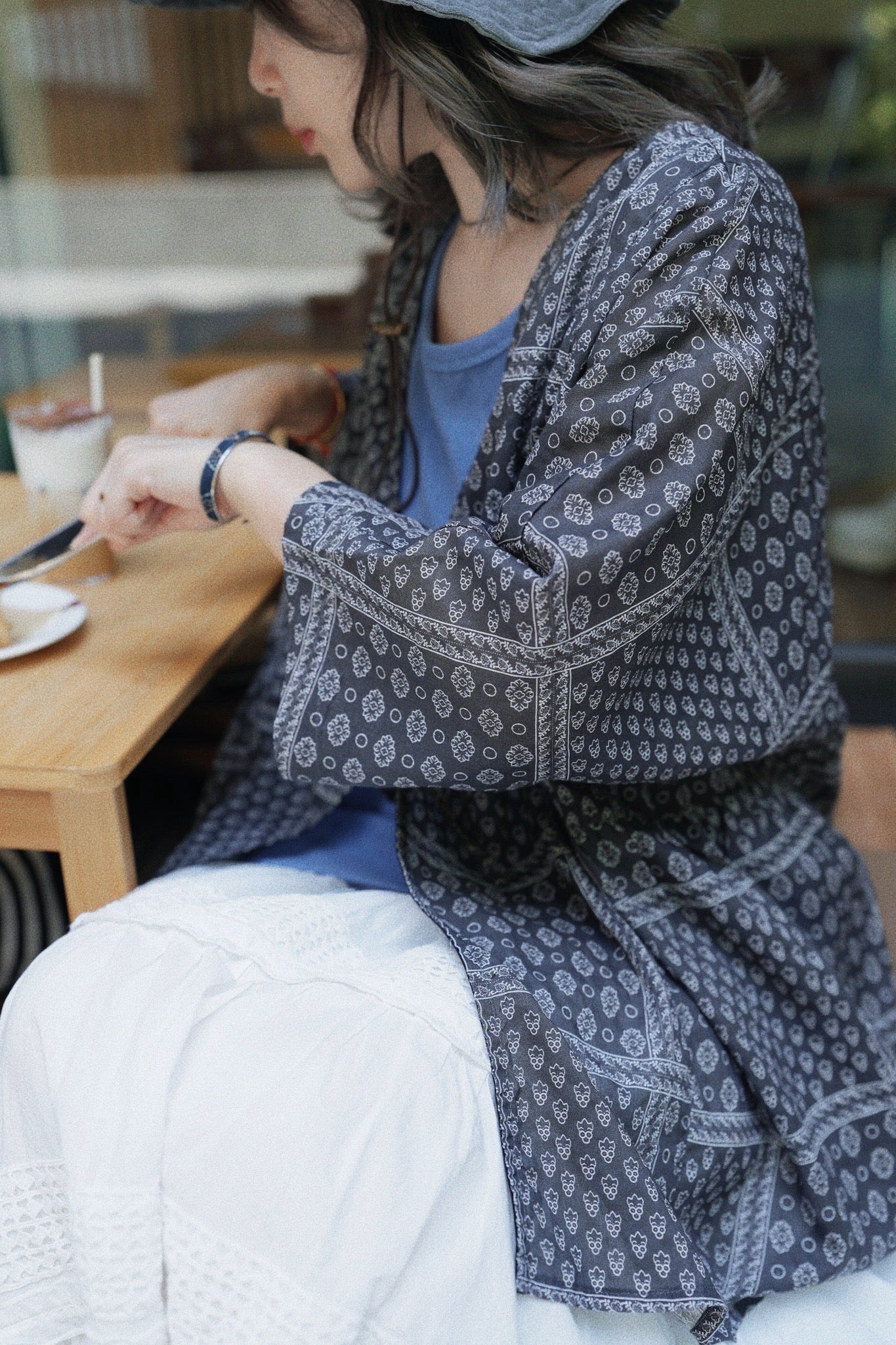 MZ798 PATCHWORK PRINTING KIMONO