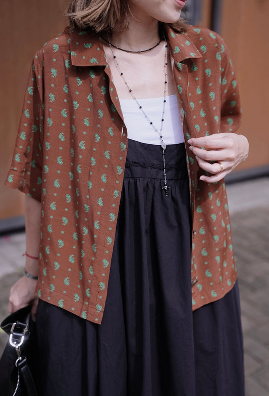 MB026 BREEZY TOUCH PAISLEY SHIRT