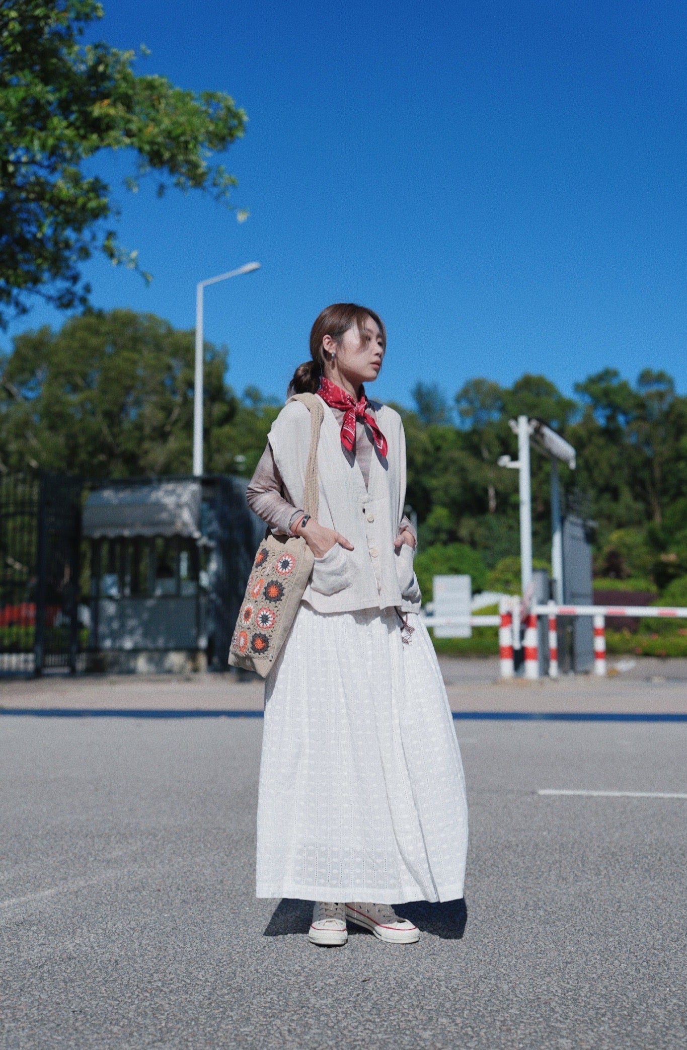 CA906 LADDER LACE SKIRT