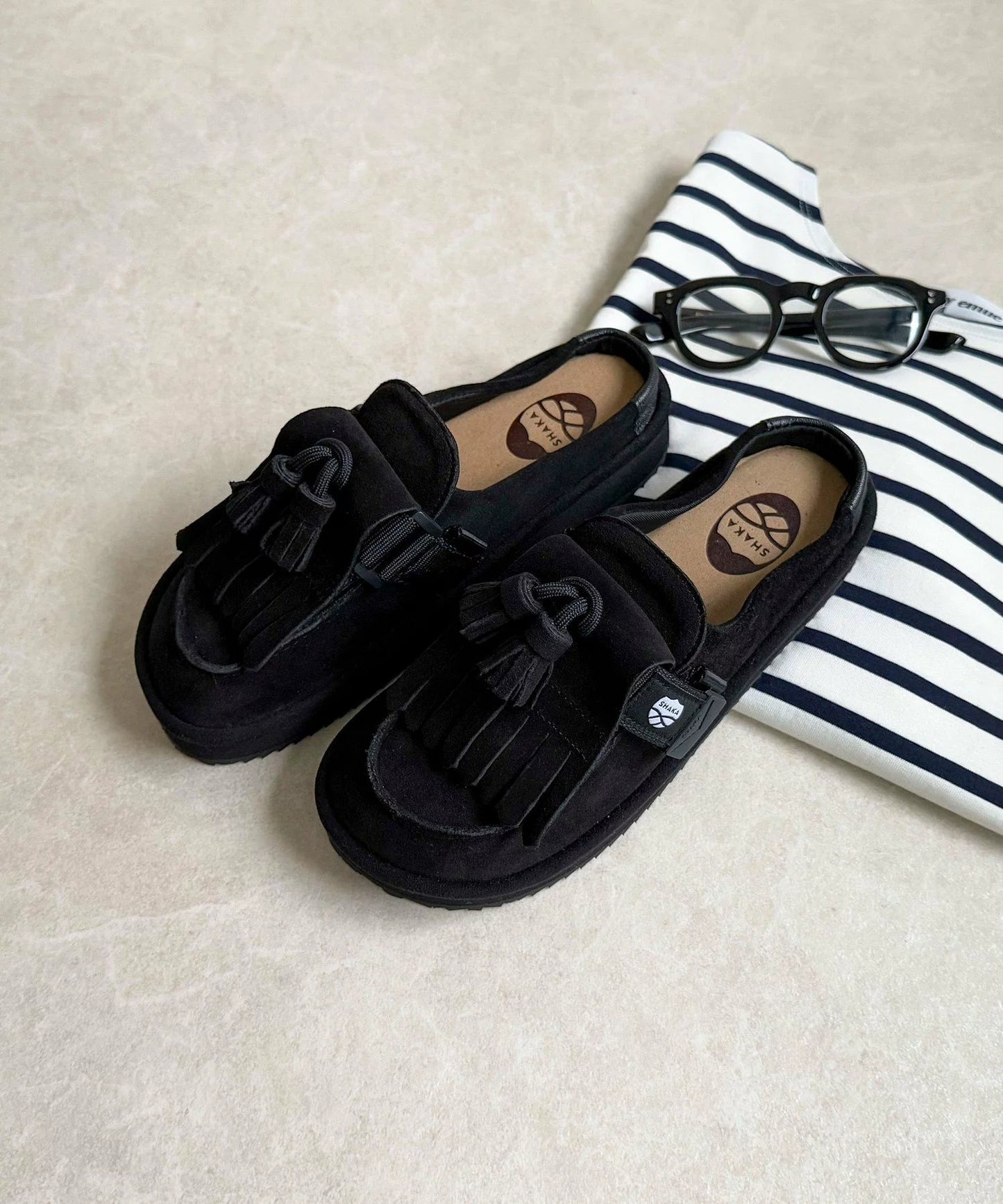 SHAKA - MOC MULE TASSEL SUEDE
