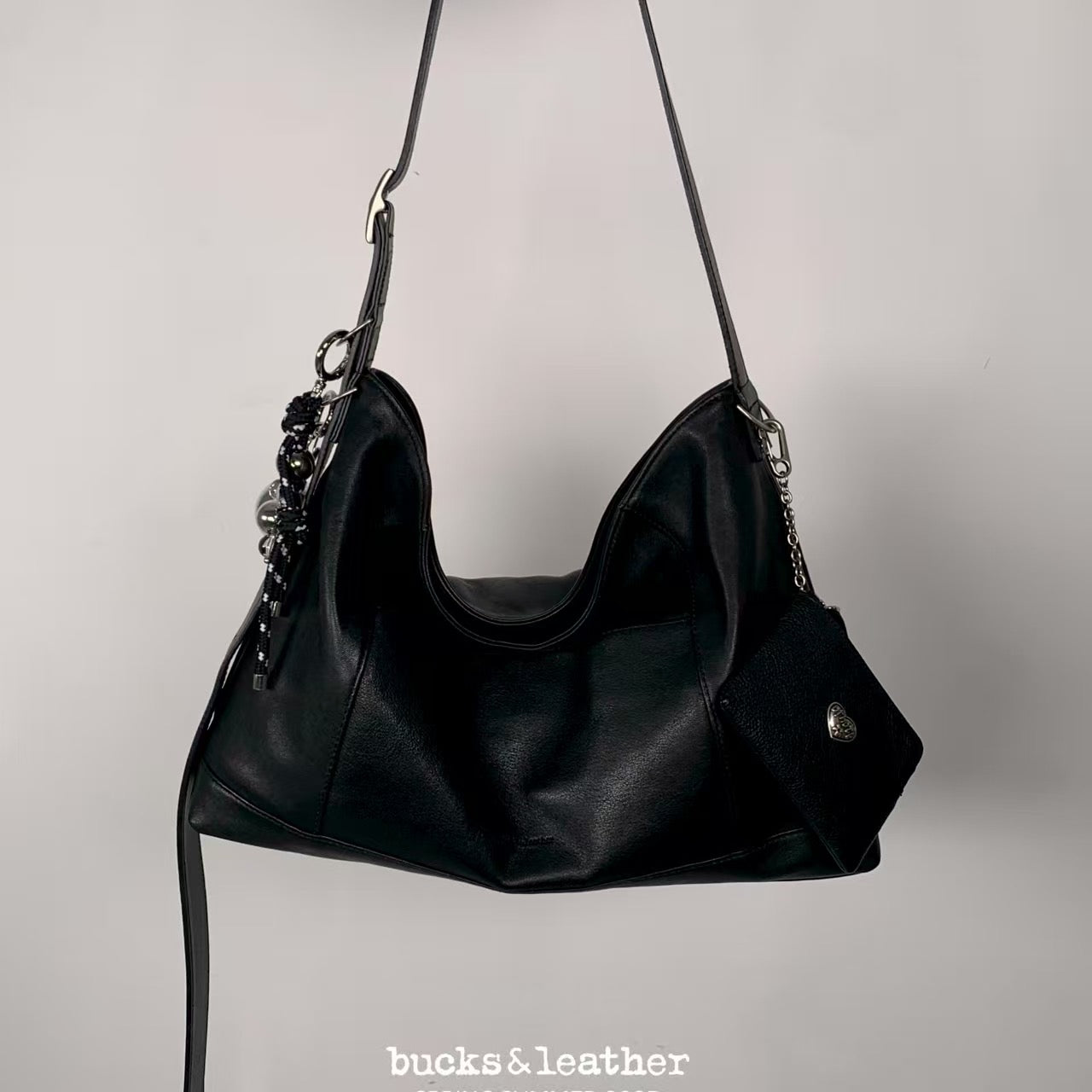 MZ847 LEATHER SQUARE TOTE BAG / 5 COLORS