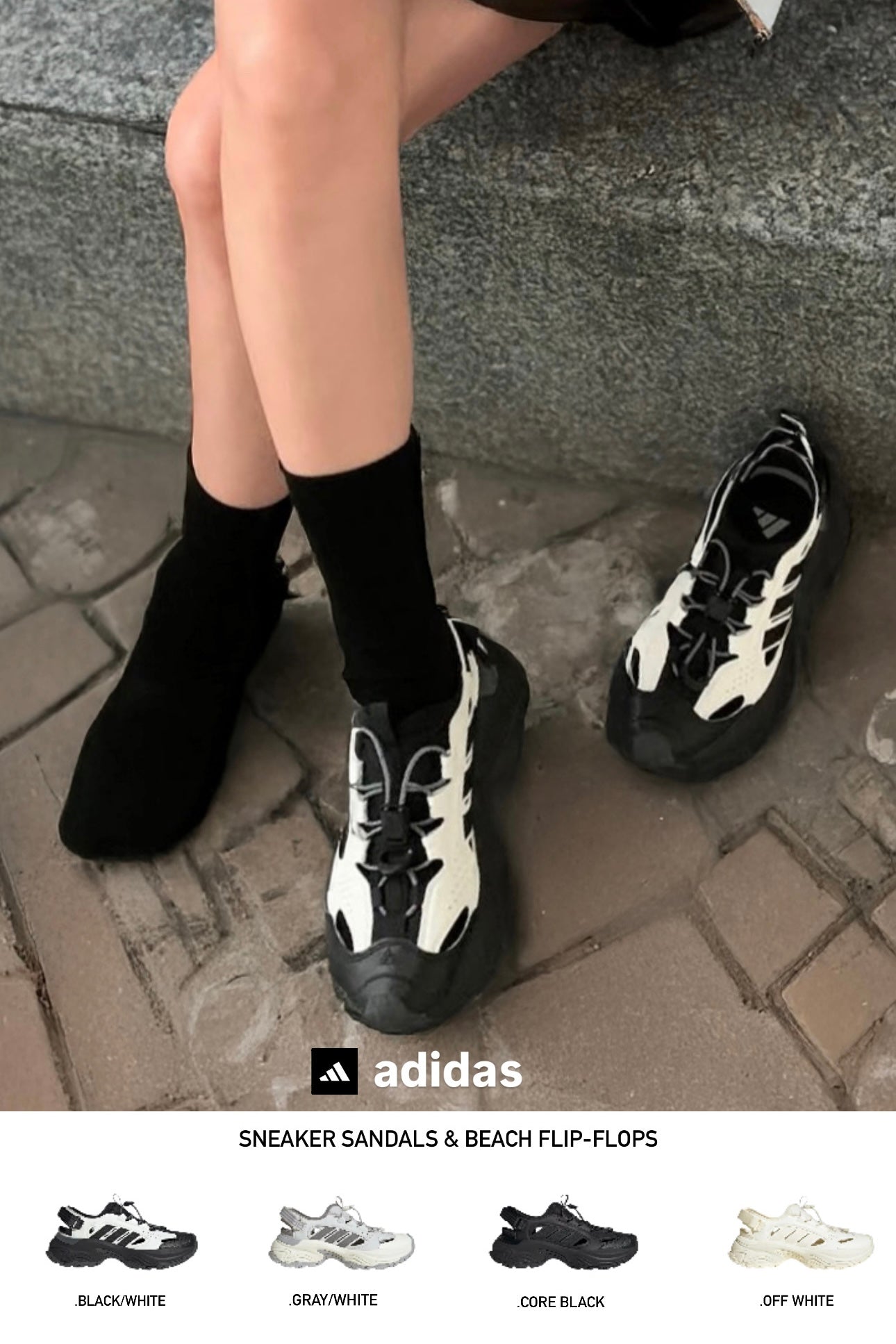 ADIDAS - SNEAKER SANDALS / BEACH FLIP-FLOPS
