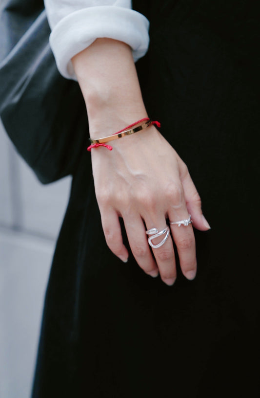 MZ832 SILVER 925 SWIRL RING