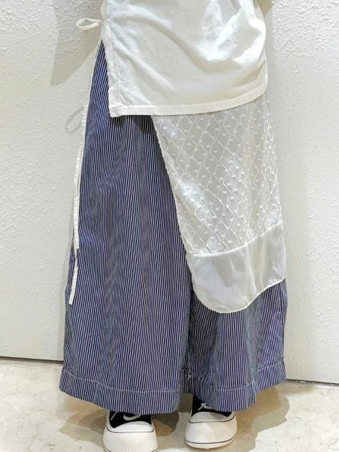 MZ823 PATCHED HICKORY STRIPED PANTS