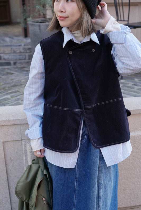 MZ872 VELET BOXY VEST