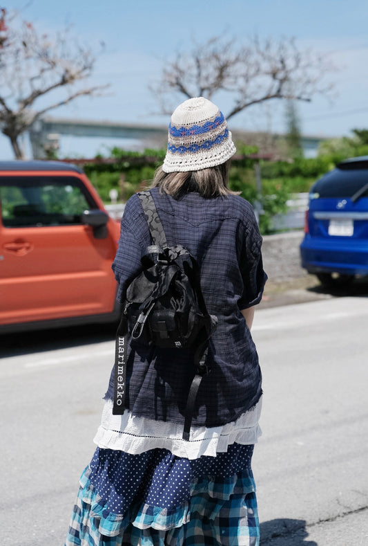MZ614 CONTRASTING COLOR BUCKET HAT