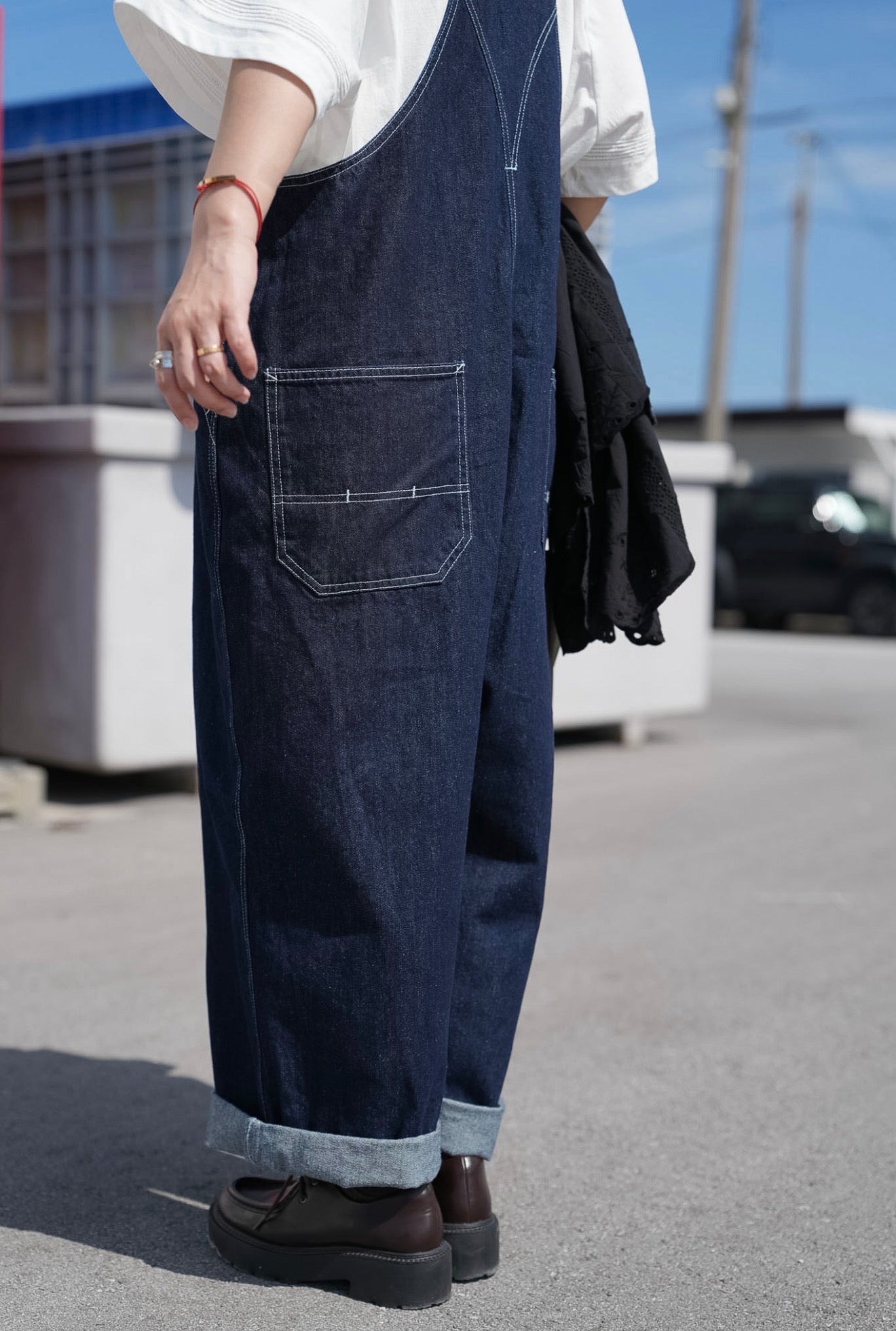 CA922 DENIM JUMPER PANTS