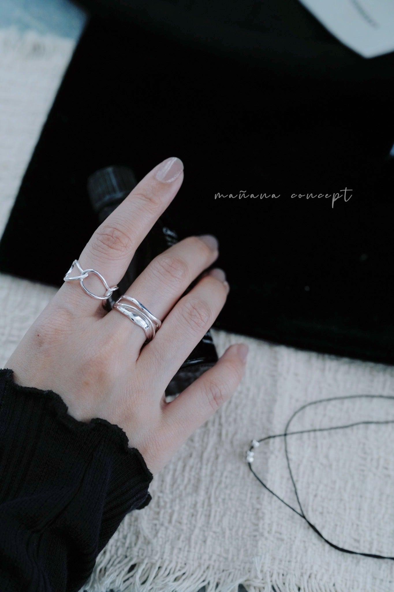 MB027 925 SILVER RING - Onde de Seine