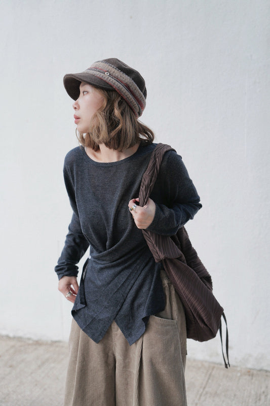 MZ875 CROSS SPLIT TOP