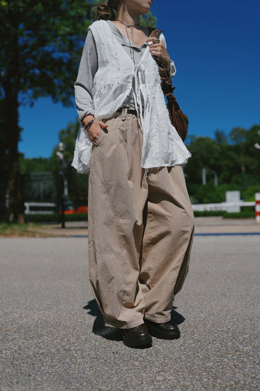 CA914 3D STITCHED CARGO PANTS