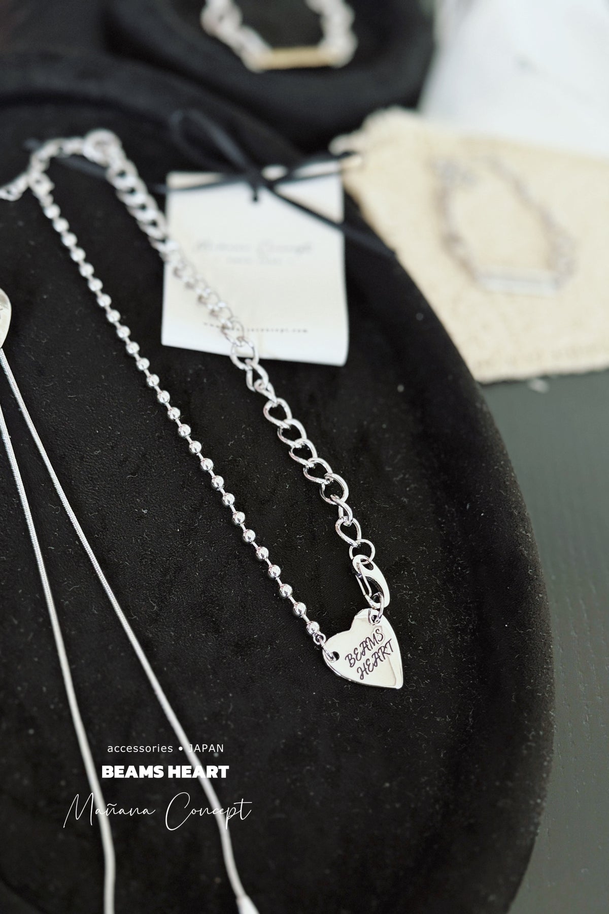 BEAMS HEART - HEART LOGO NECKLACE