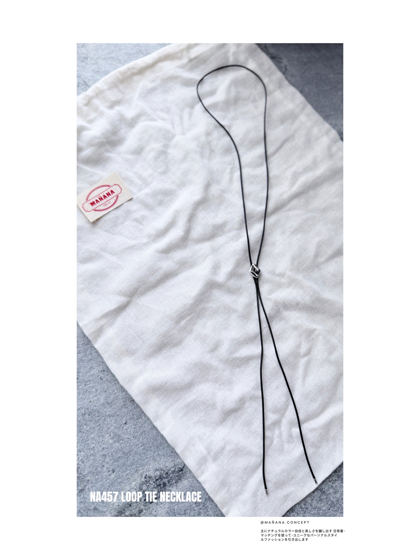 NA457 LOOP TIE NECKLACE