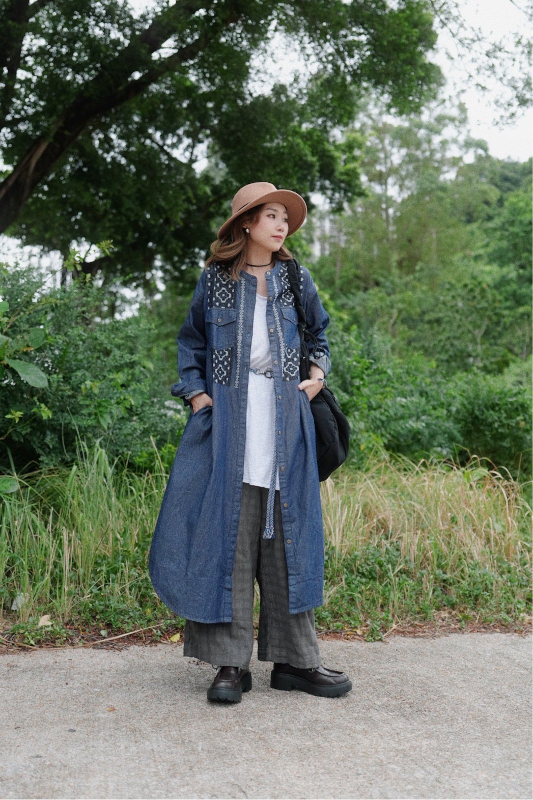CA910 LT-WEIGHT CHECKED CAUSAL PANTS