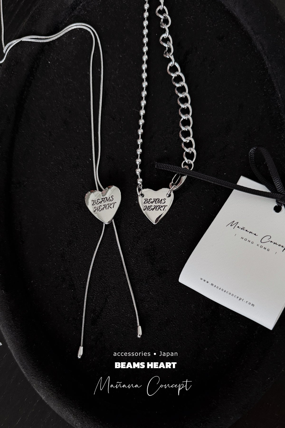 BEAMS HEART - HEART LOGO LARIETTE NECKLACE
