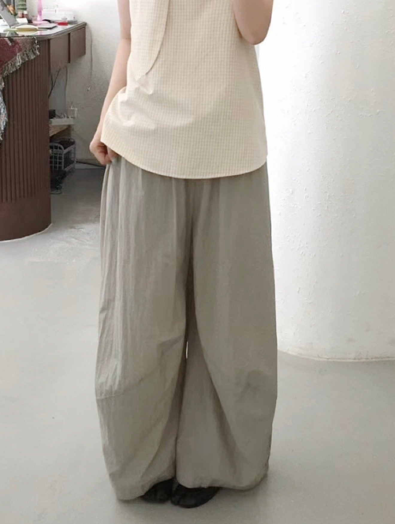 MB023 NYLON BALLOON PANTS