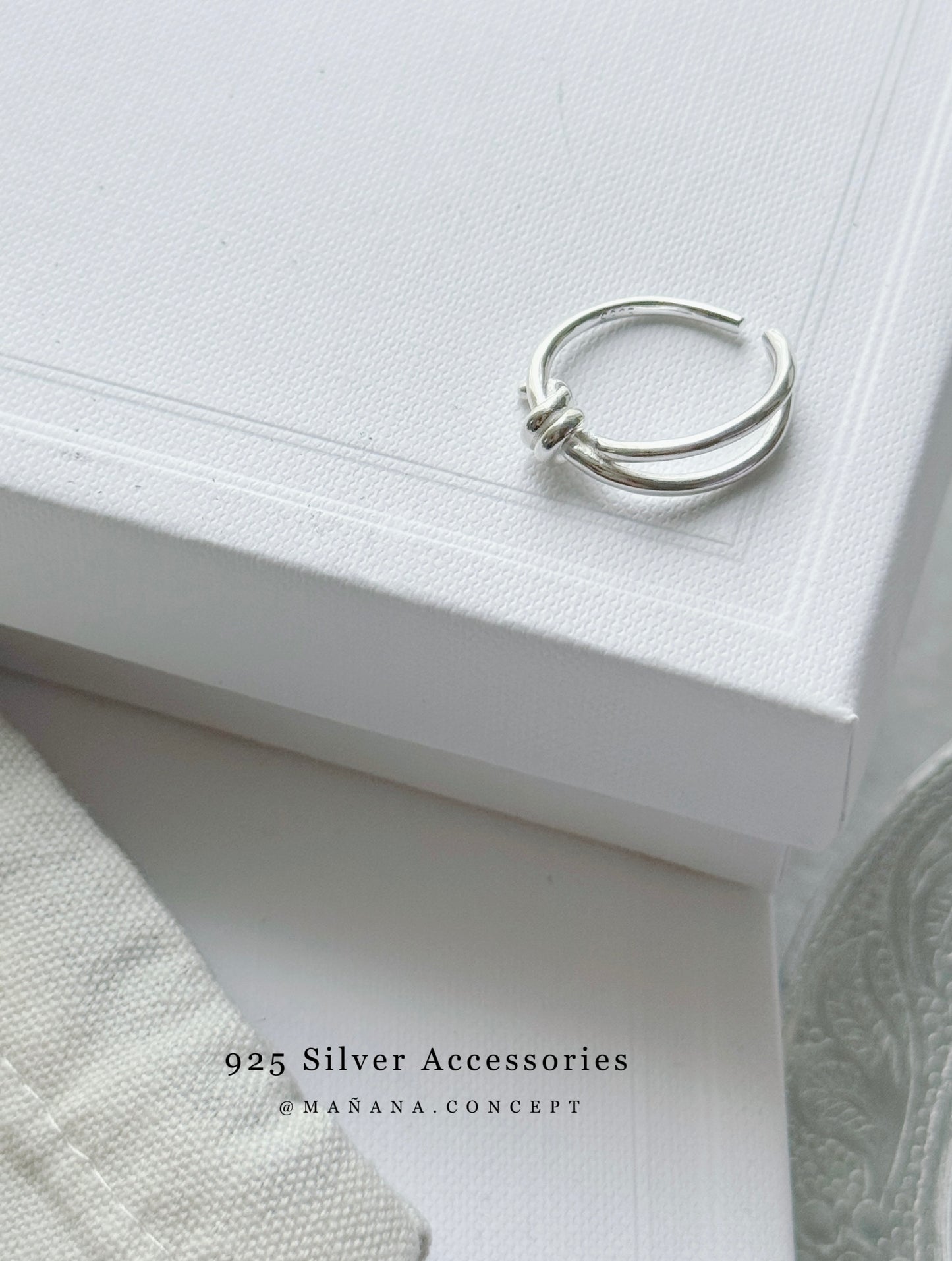 MZ830 SILVER 925 KNOT RING