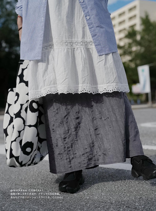 MB052 SILKY STRAIGHT SKIRT