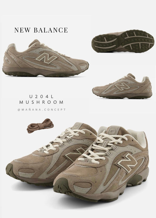 【 韓版必選 】NEW BALANCE 204L / MUSHROOM & TIMBERWOLF