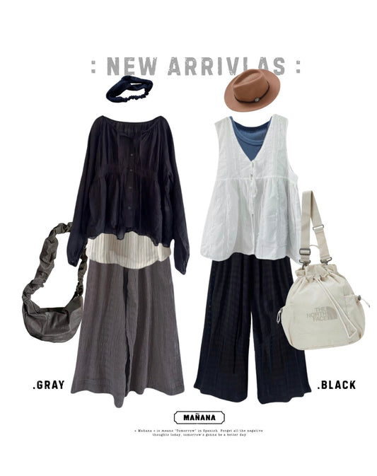 CA910 LT-WEIGHT CHECKED CAUSAL PANTS