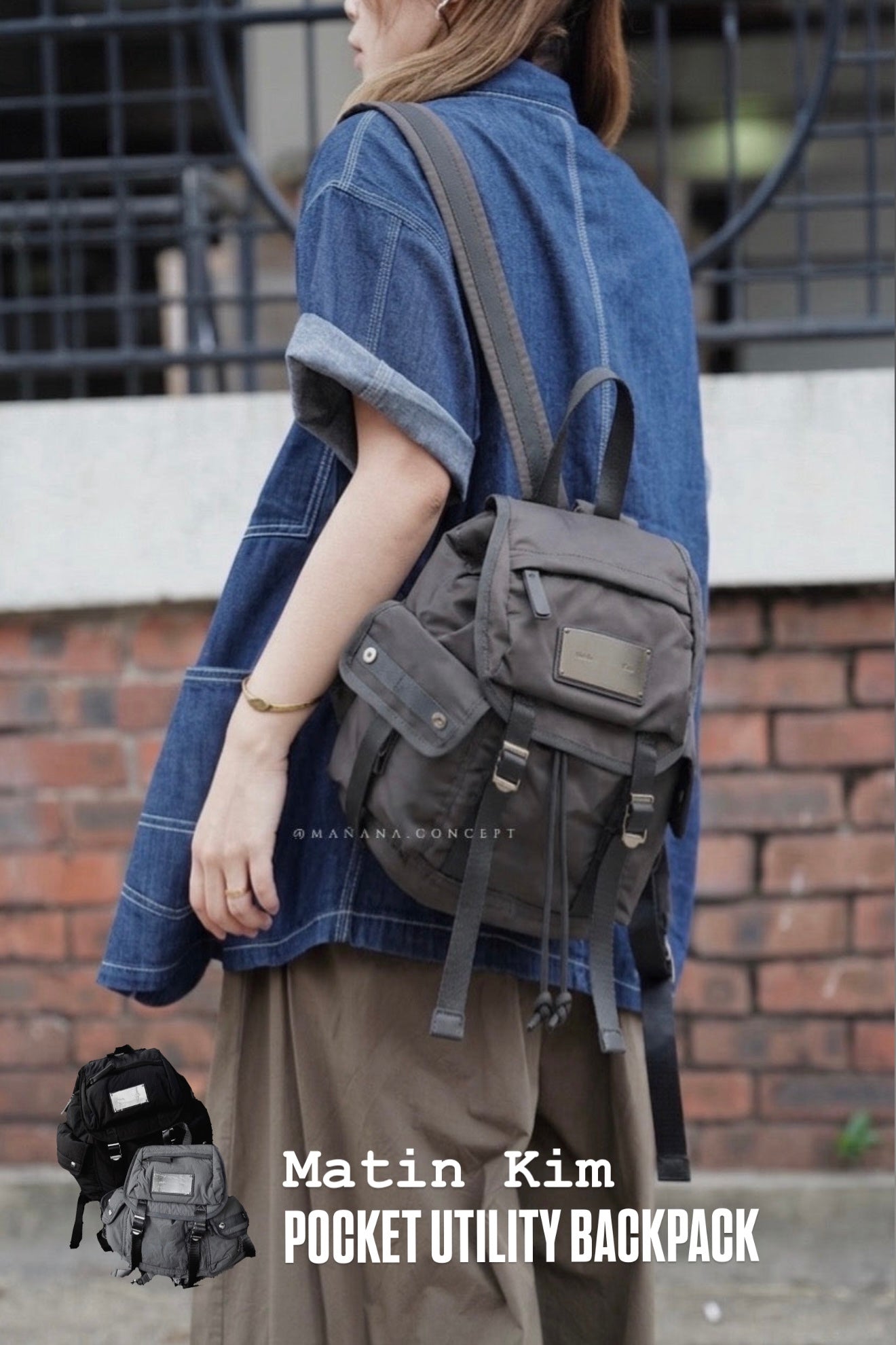 MATIN KIM - POCKET UTILITY BACKPACK – Mañana Concept