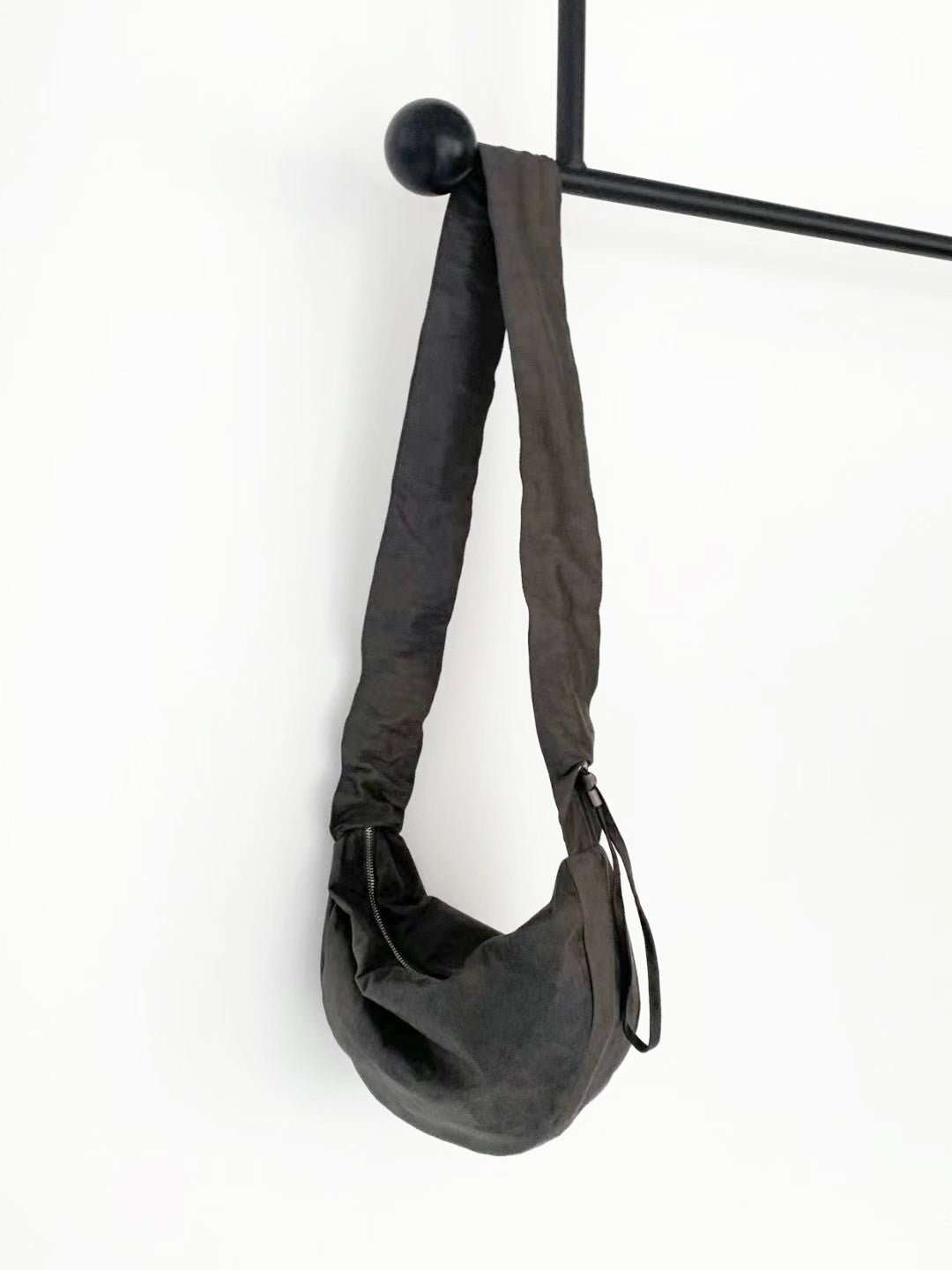 MZ820 RUCHED SUEDE HOBO BAG
