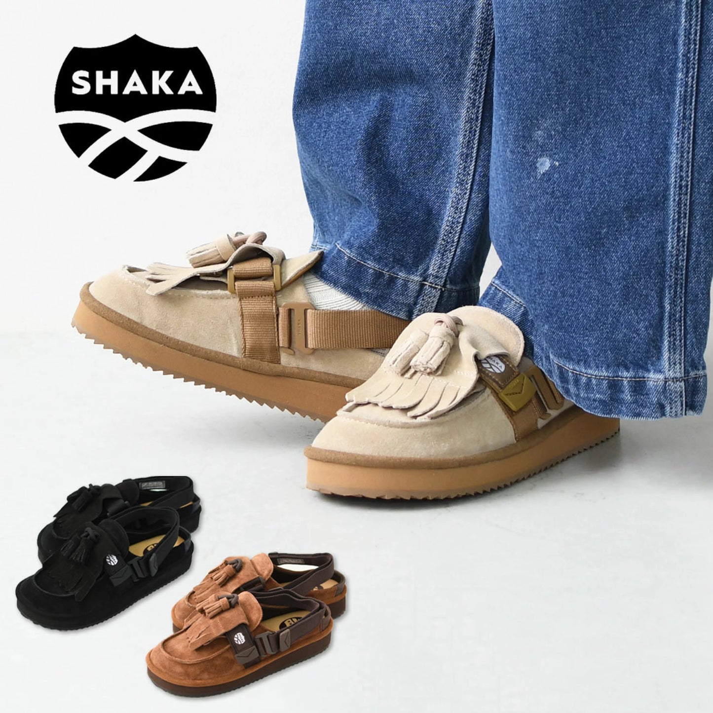 SHAKA - MOC MULE TASSEL SUEDE