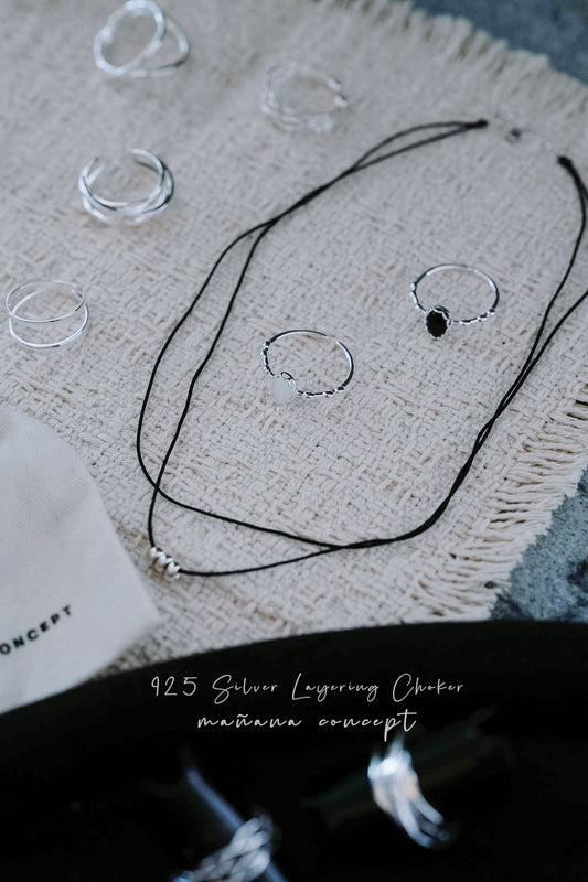 MB029 SILVER 925 LAYERING CHOKER