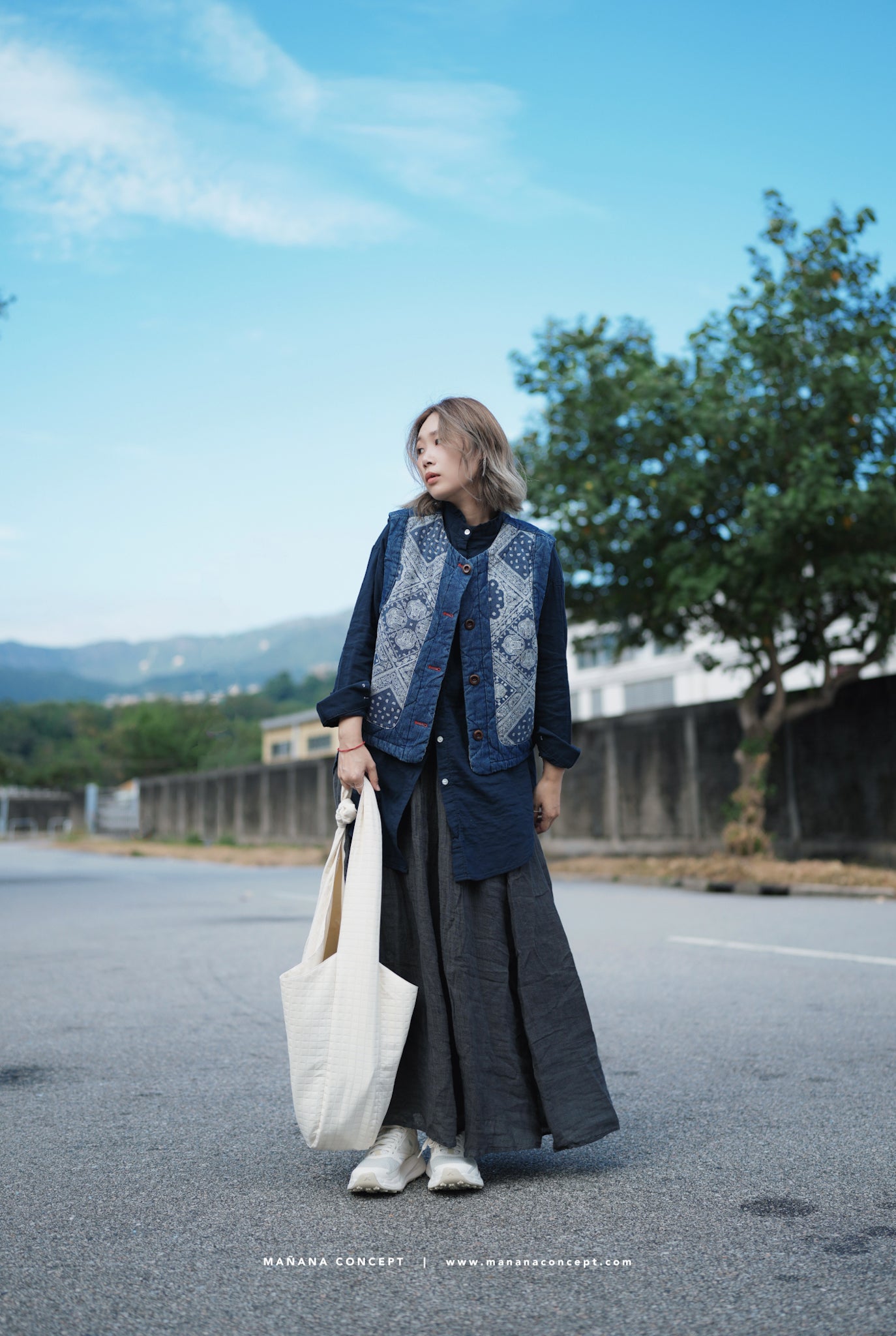 MZ542 RUFFLE NECK GAUZE SHIRT