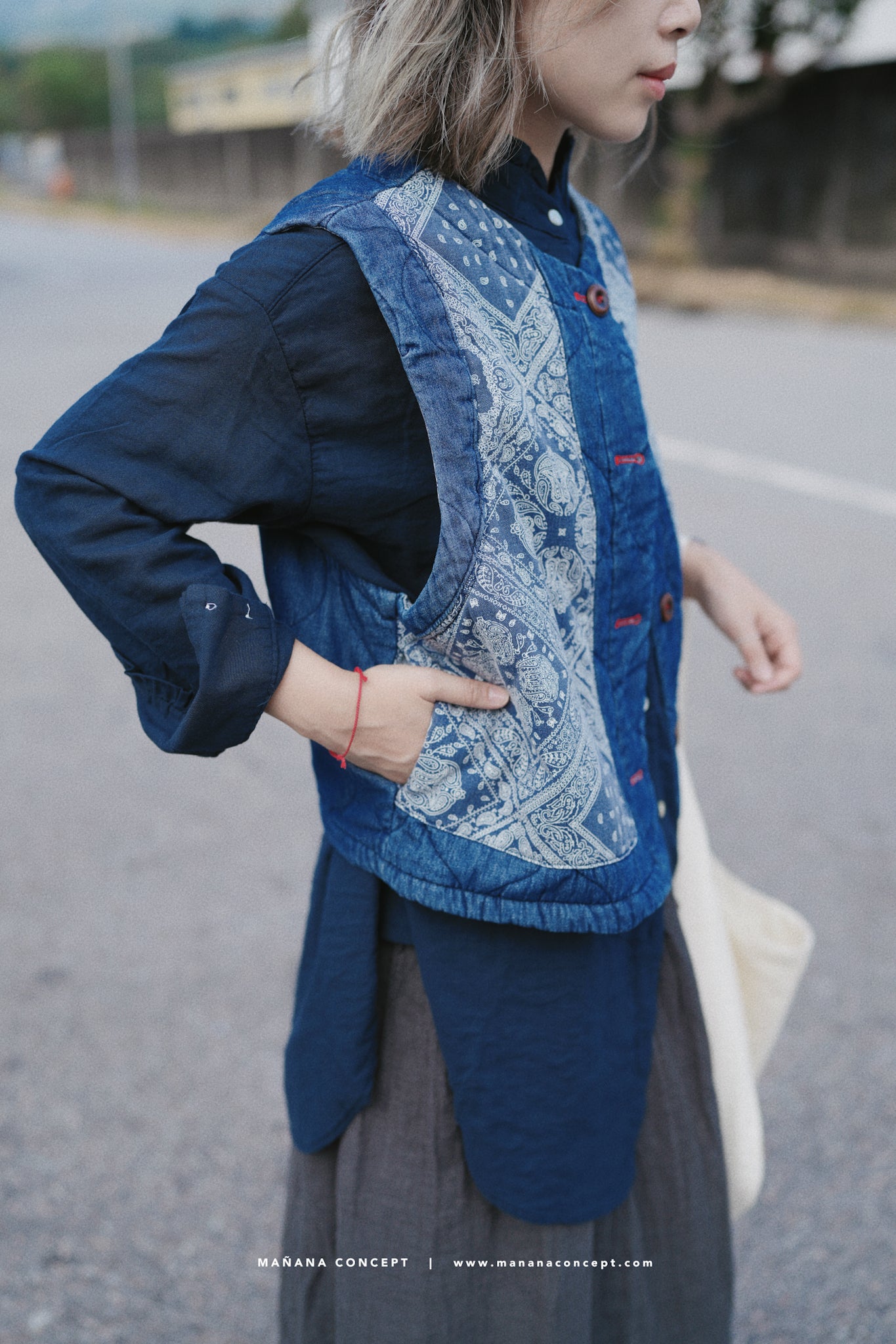 MZ542 RUFFLE NECK GAUZE SHIRT