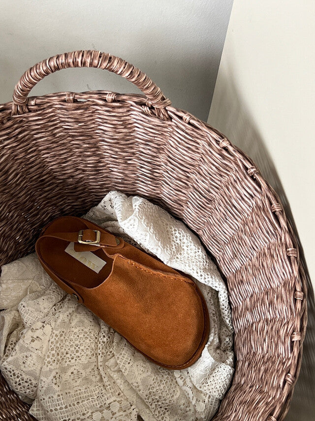 MZ628 GLOW LEATHER SUEDE SLIPPERS
