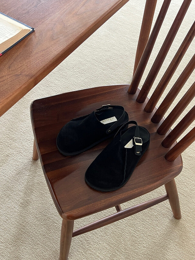 MZ628 GLOW LEATHER SUEDE SLIPPERS