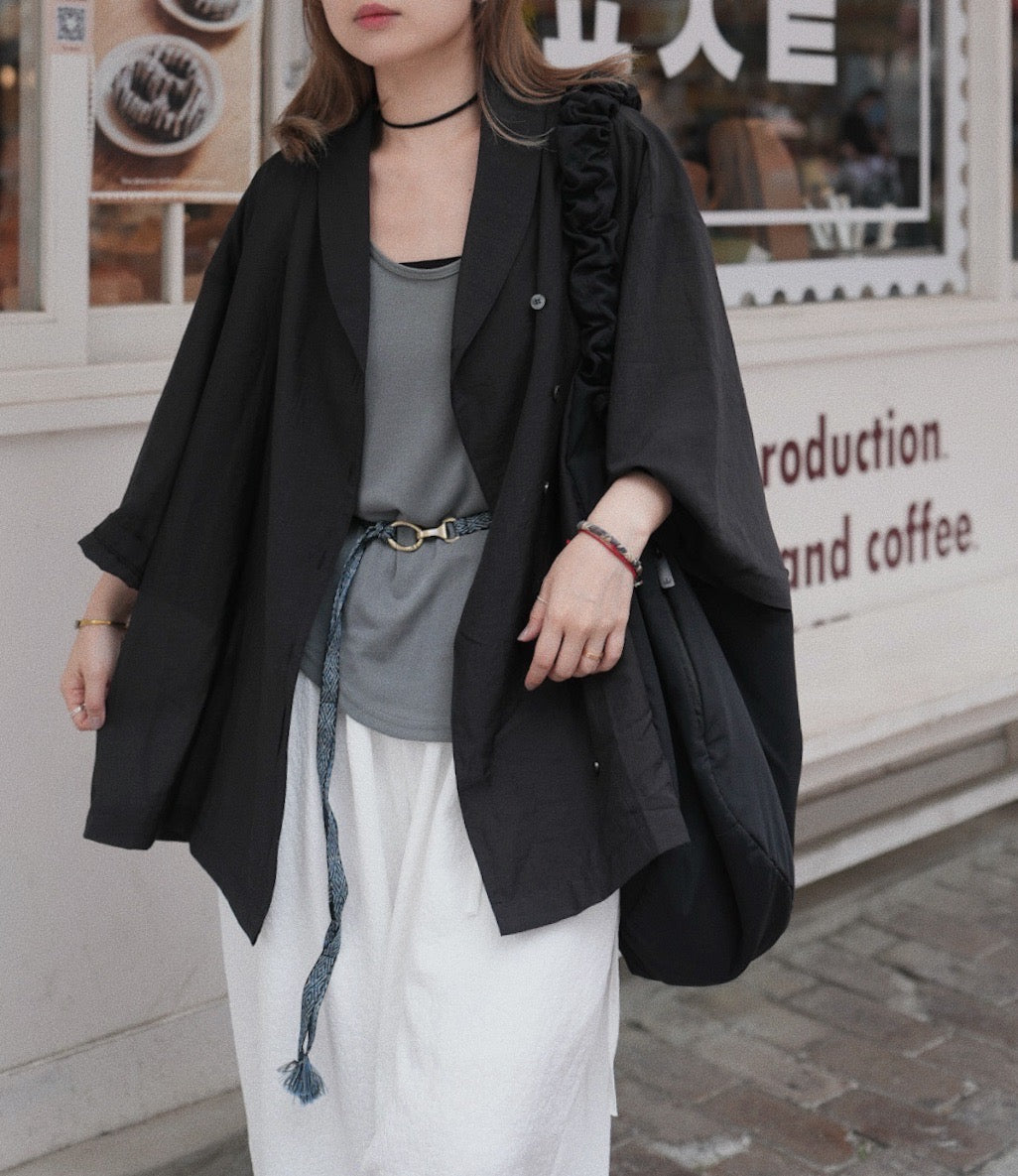 MZ761 CRINKLE KIMONO BLAZER