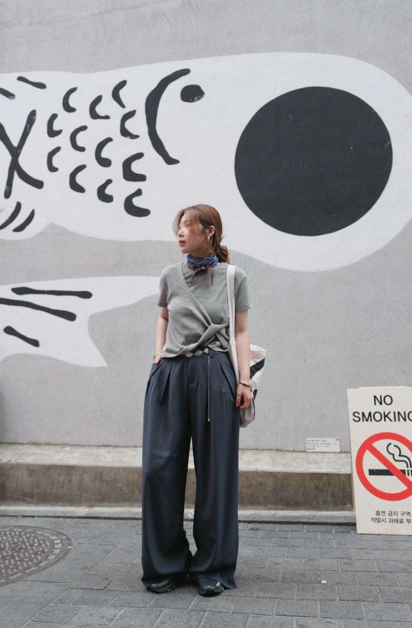 MZ766 PLEATED WIDE LEG PANTS