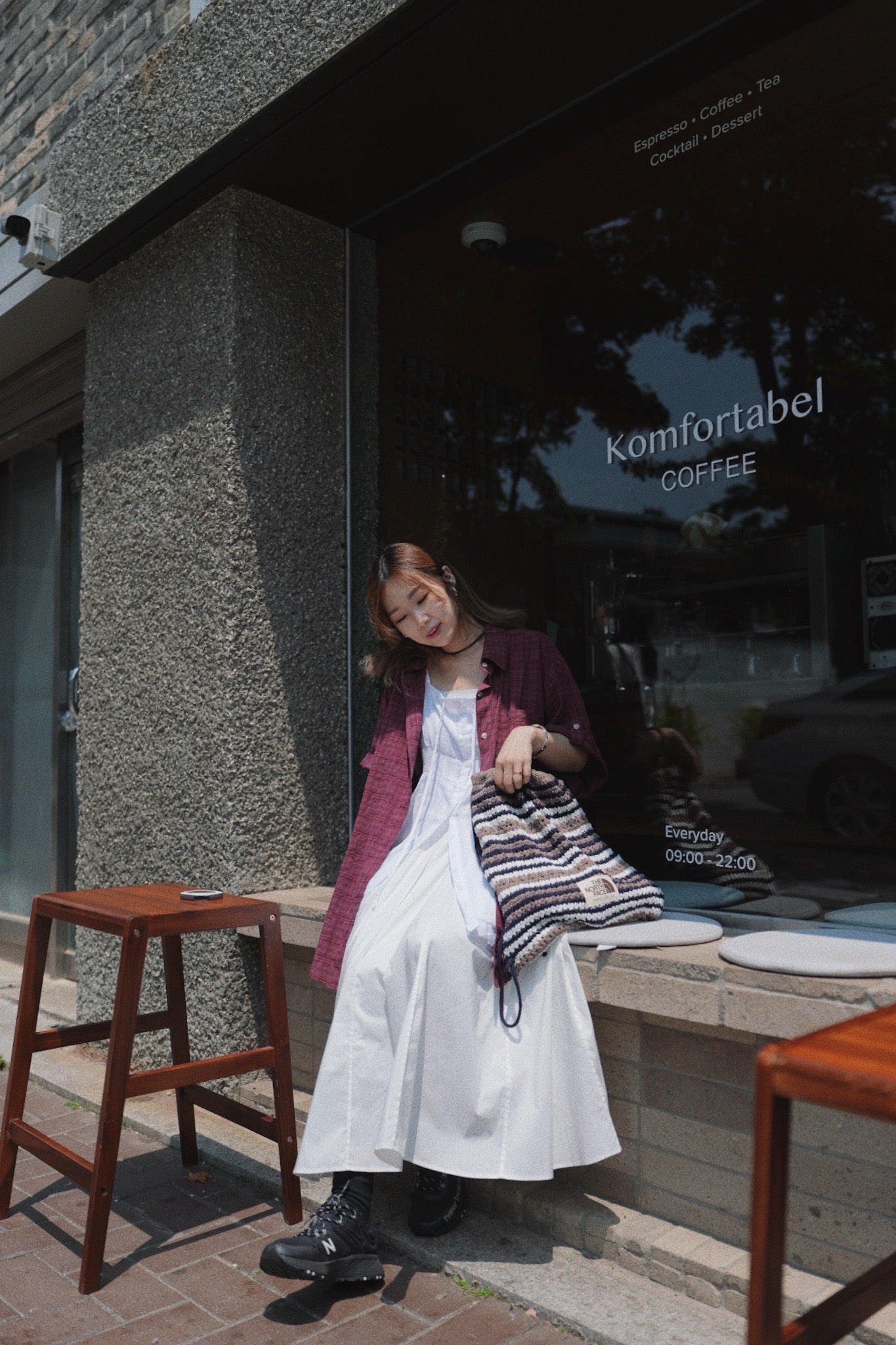 MZ755 LOOSE-FIT PLAID SHIRT