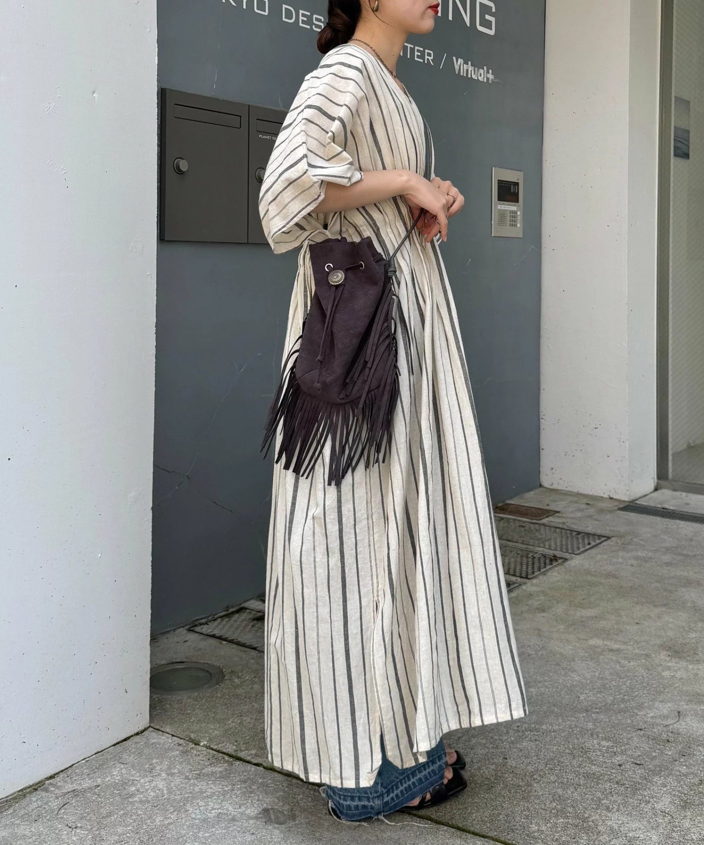 NA444 CONCHO SUEDE BAG