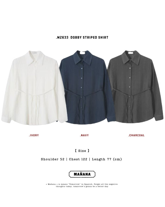 MZ633 DOBBY STRIPED SHIRT