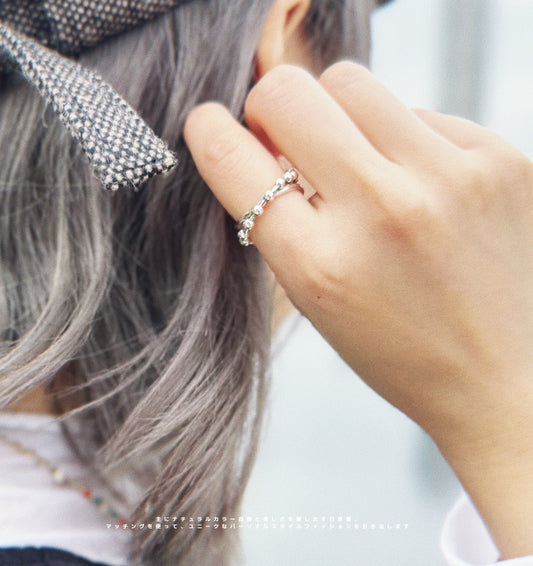 Silver 925 Cross Open Ring