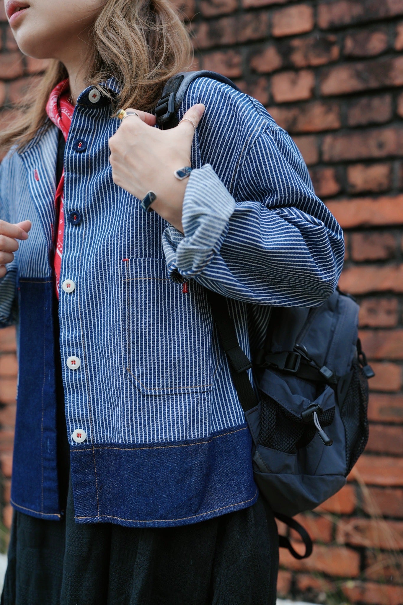 MZ846 PATCHWORK DENIM JACKET