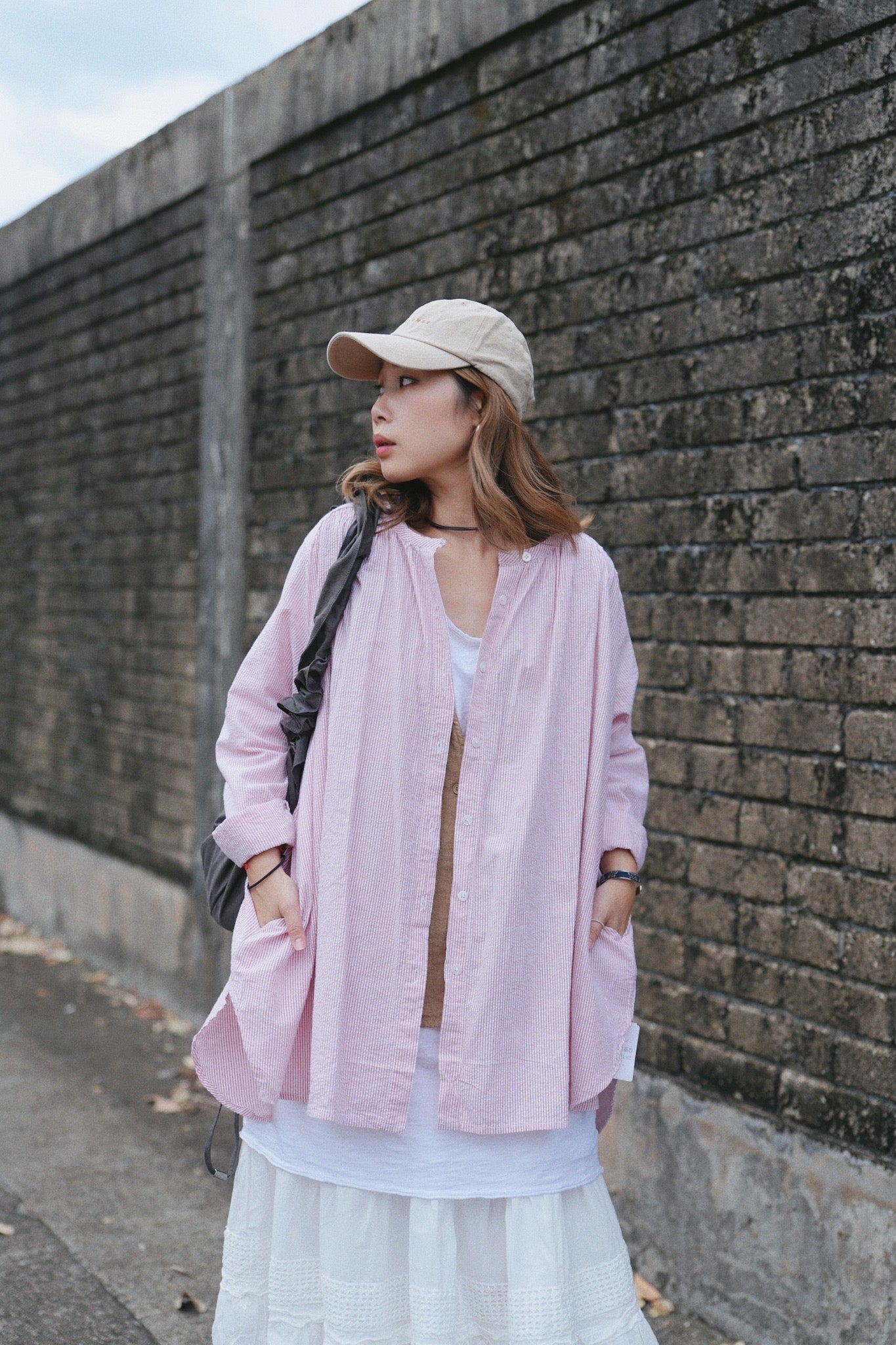 CA915 SEERSUCKER STRIPED SHIRT