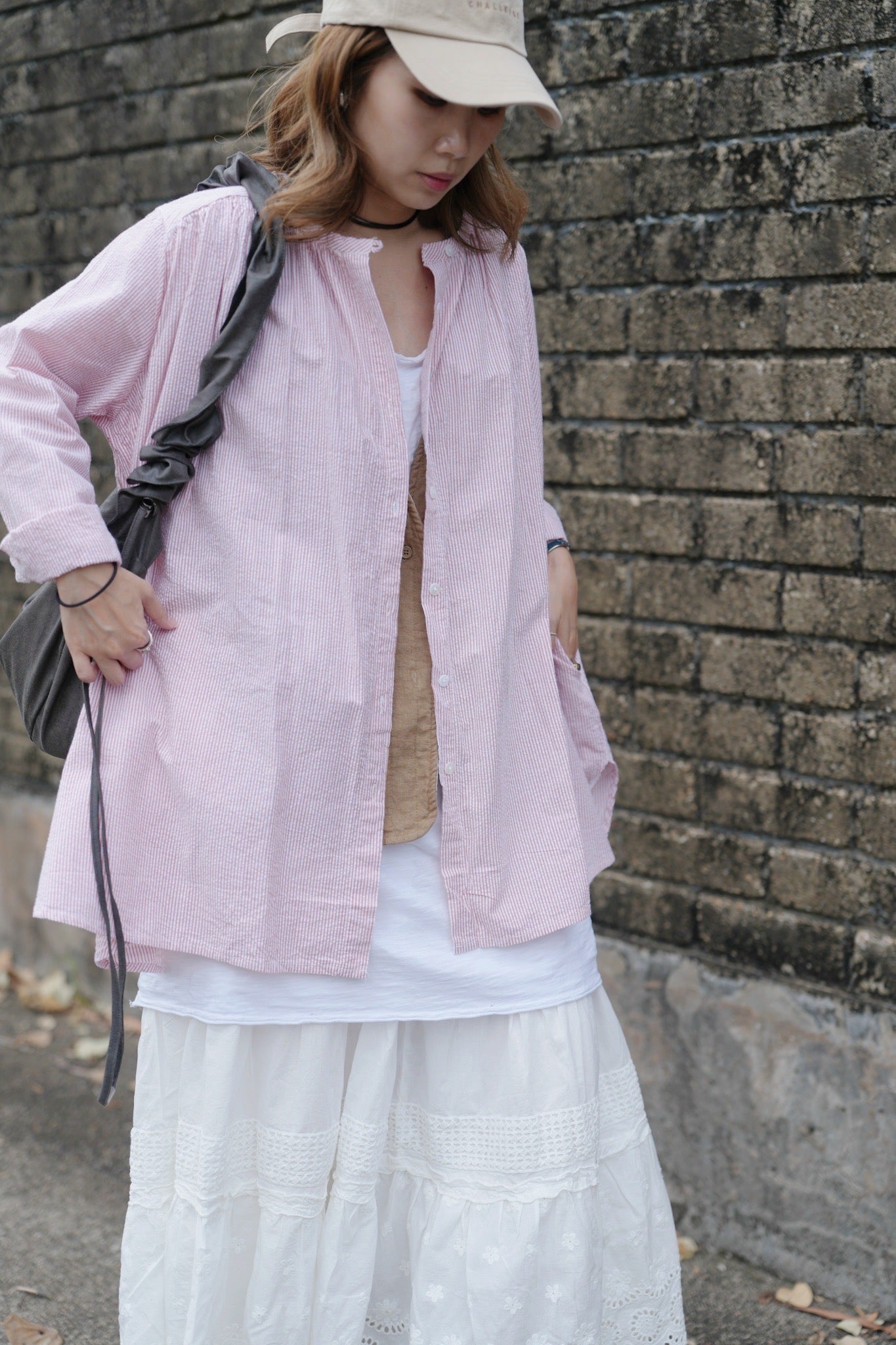 CA915 SEERSUCKER STRIPED SHIRT