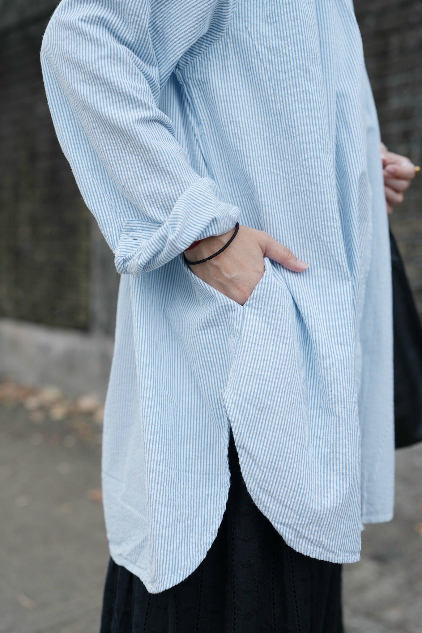 CA915 SEERSUCKER STRIPED SHIRT