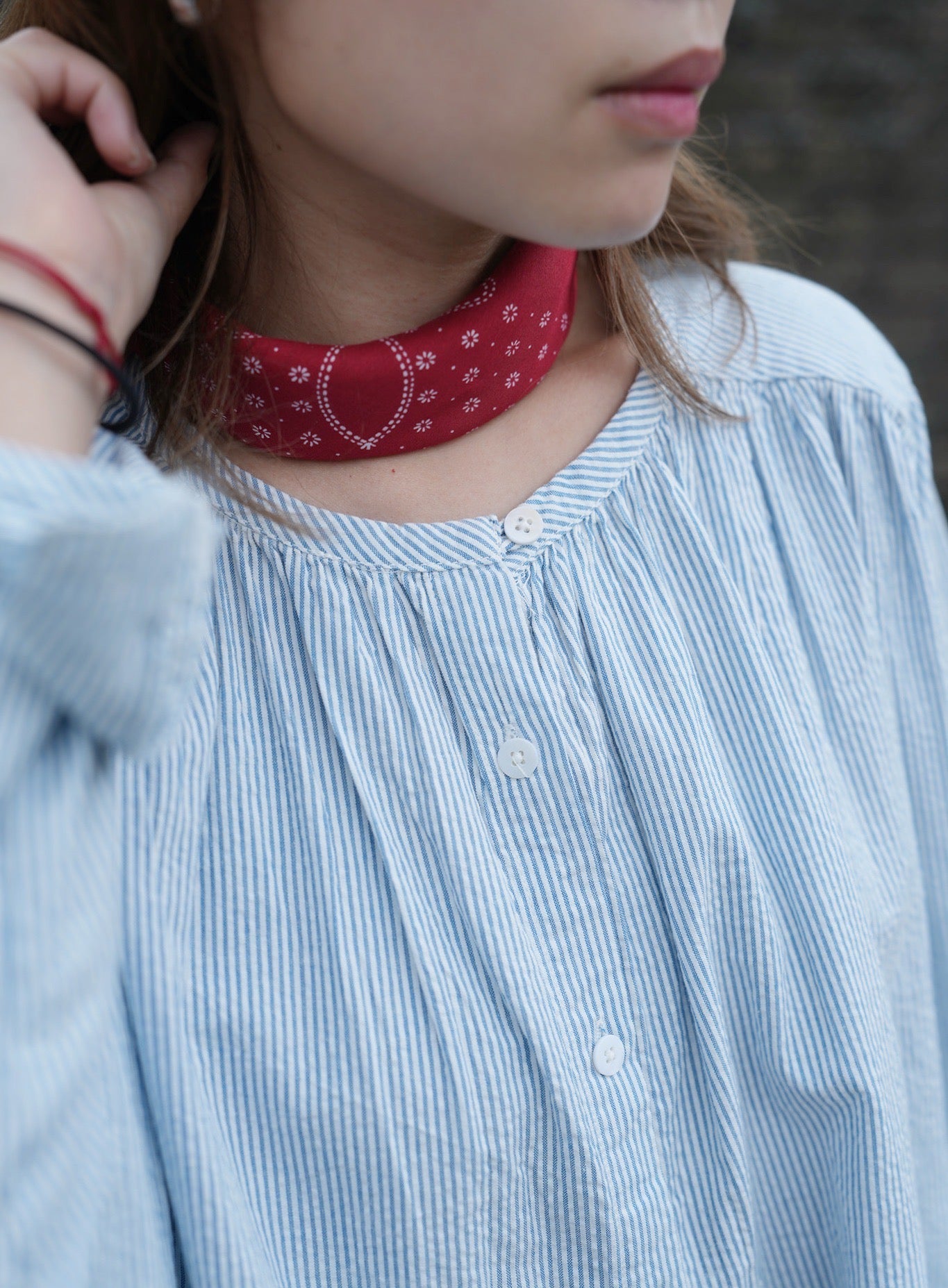 CA915 SEERSUCKER STRIPED SHIRT