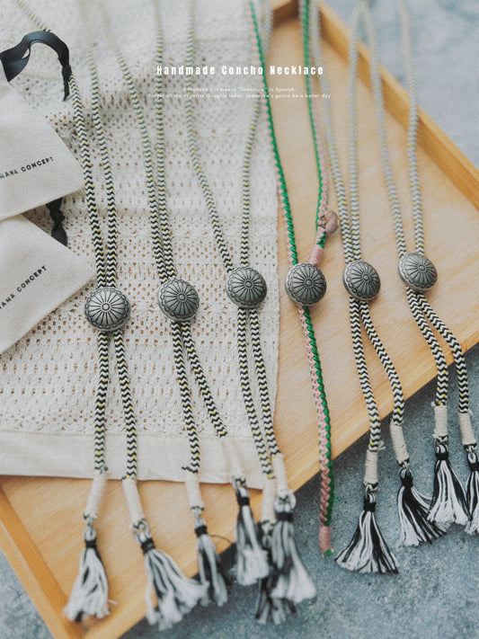 Mañana Handmade Concho Necklace
