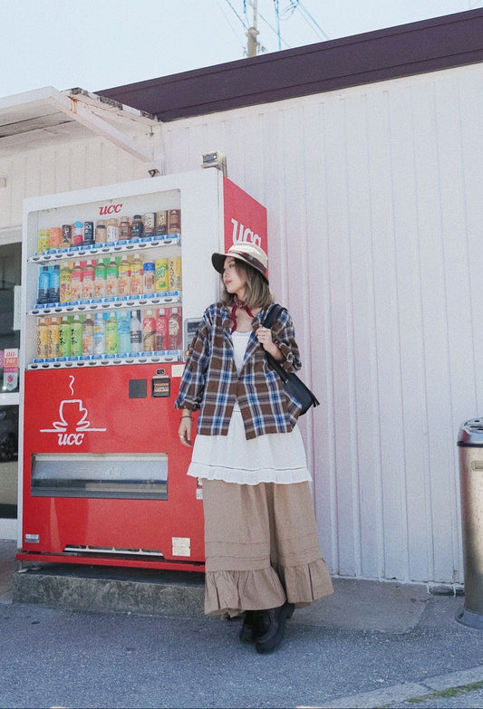 CB106 PLEATED FLARE SKIRT