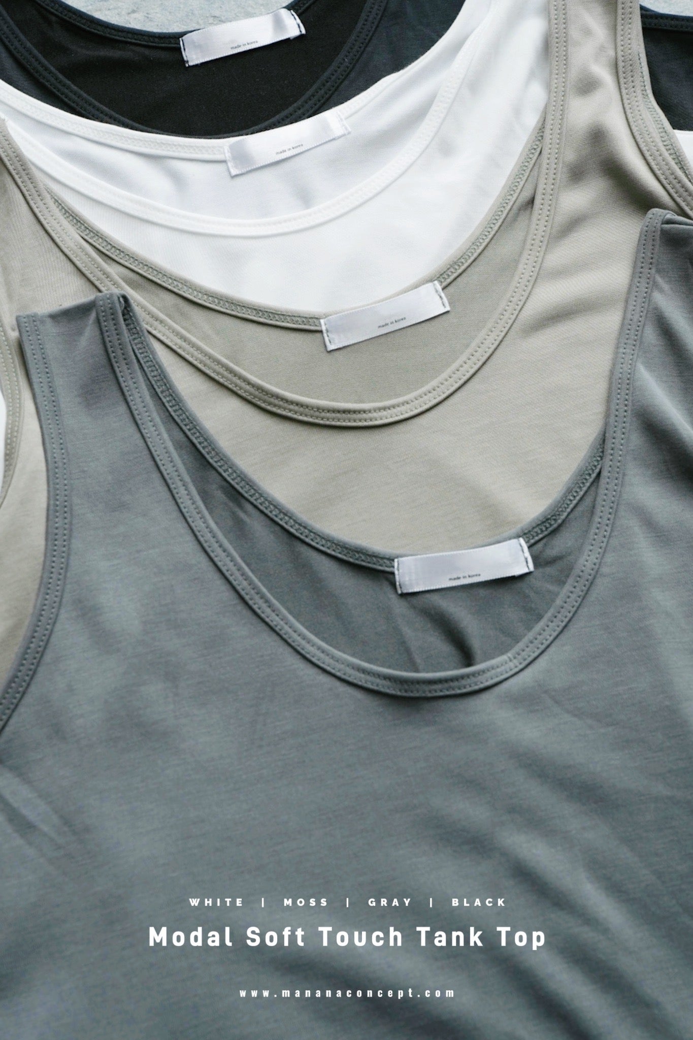 MZ769 MODAL SOFT TOUCH TANK TOP 【 2件減-$20, 4件減-$50 】