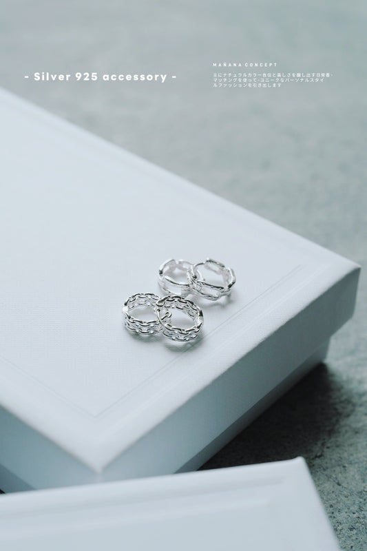 MZ778 SILVER 925 SMALL HOOP EARRING